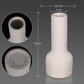 Elegant white ceramic vase for floral arrangements