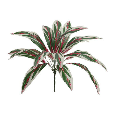 White bush cordyline fruticosa fake plant for stylish interiors