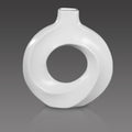 Contemporary white ceramic vase for stylish interiors