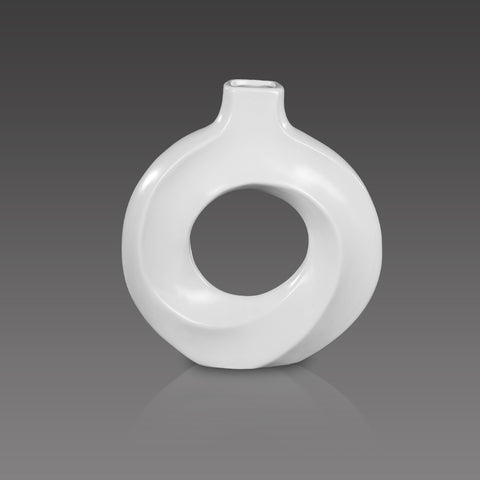 white ceramic modern minimalist vase