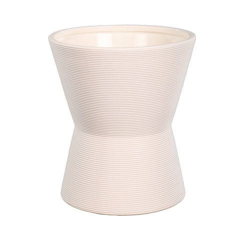 White classic ceramic vase