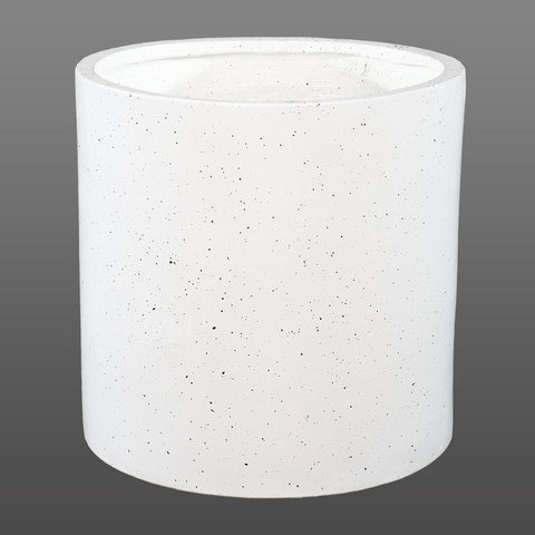 Sleek cylinder concrete planter pot for modern gardens