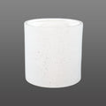 White cylinder concrete planter for modern spaces