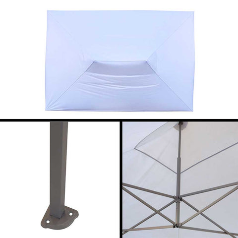 Heavy-duty portable rain canopy for outdoor events