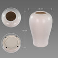 Ceramic white floor vase for modern interiors