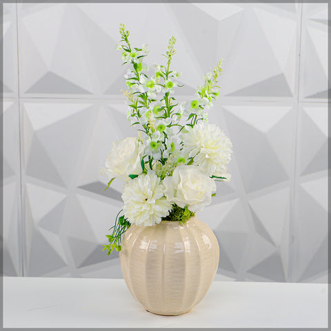 Simple Flower Arrangement with Vase