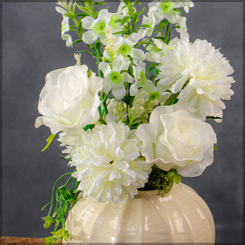 Simple Flower Arrangement with Vase