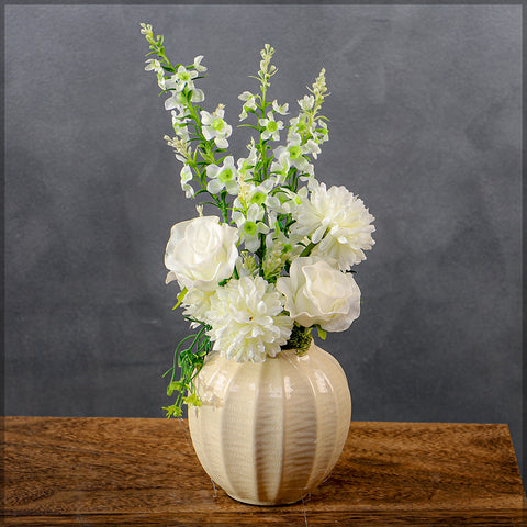 Simple Flower Arrangement with Vase