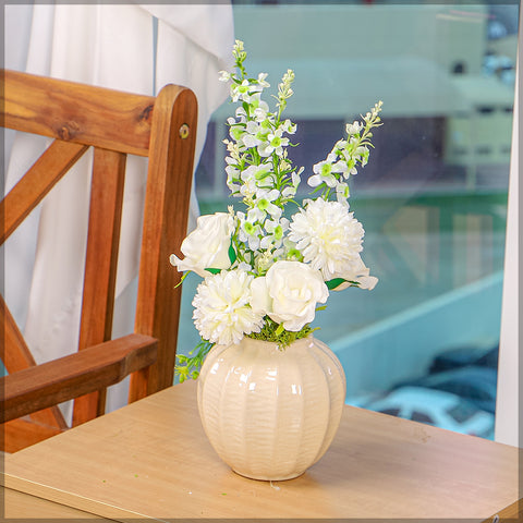 Simple Flower Arrangement with Vase