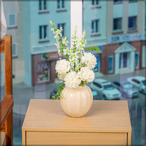 Simple Flower Arrangement with Vase