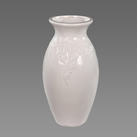 White Floor Ceramic Vase