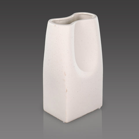 Modern white ceramic vase for living room decor