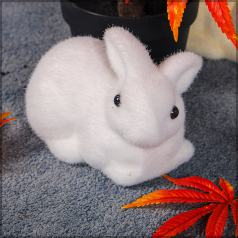 Mossy Artificial  Sitting Rabbit