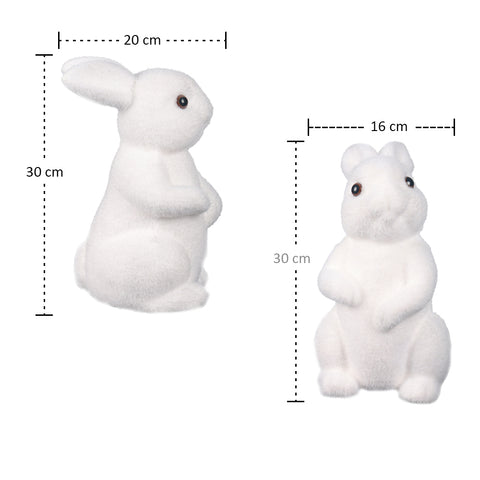 Mossy Artificial  Standing Rabbit