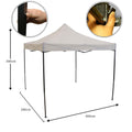 Waterproof white outdoor tent set up for a backyard event