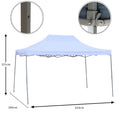 Waterproof canopy tent with rust-resistant iron frame