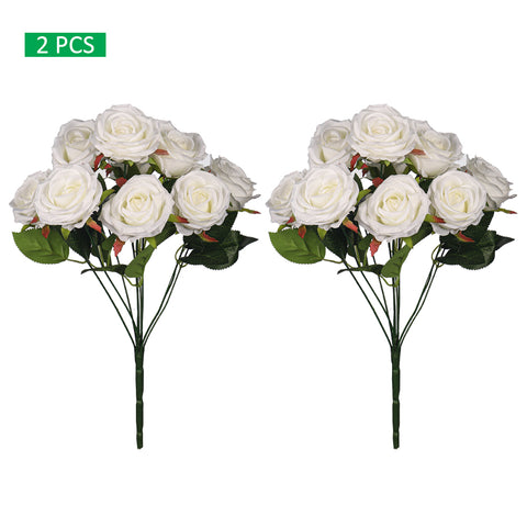 Artificial White Rose Flower