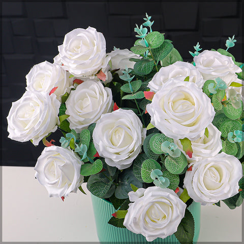 Artificial White Rose Flower