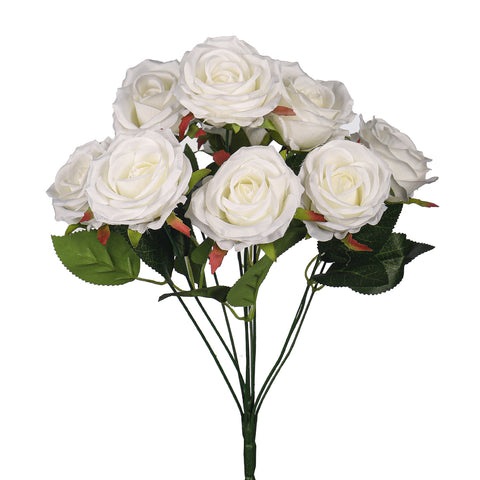 Artificial White Rose Flower