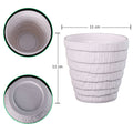 White small plastic planter for modern home decor