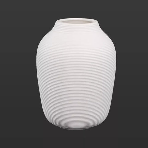 minimalist small white ceramic vase