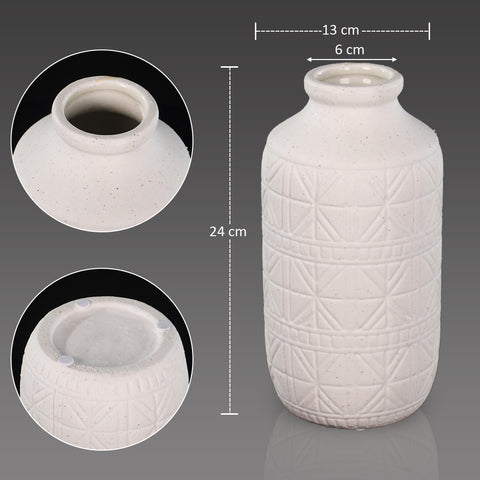 White Ceramic Flower Vase