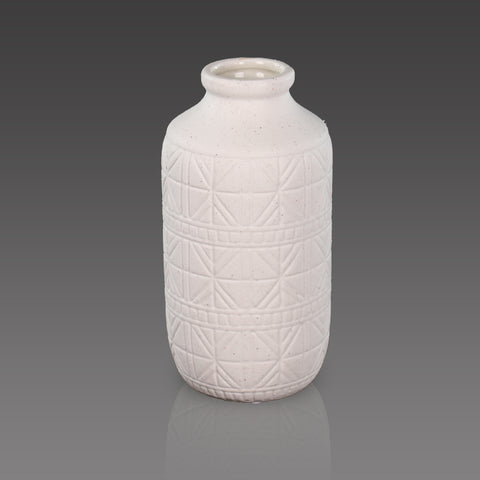 White Ceramic Flower Vase