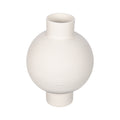 Elegant white ceramic vase for contemporary spaces