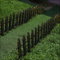 Plastic fence for garden providing durable garden edging