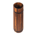 Wooden cylindrical shaped vase for décor