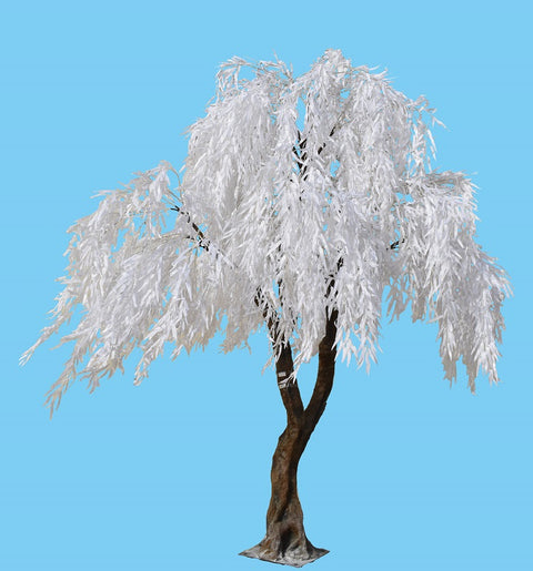 Artificial white willow plant tree for home decor