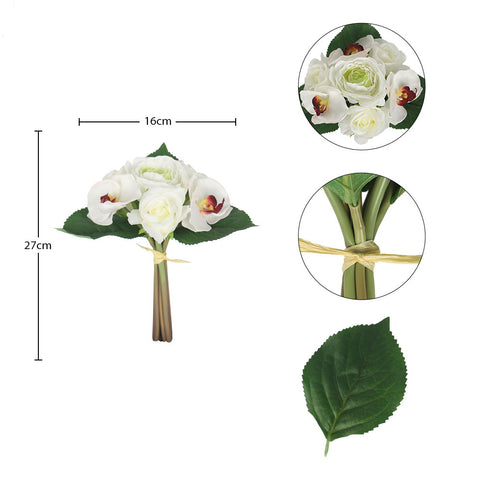 Artificial Silk Rose Orchid Flowers