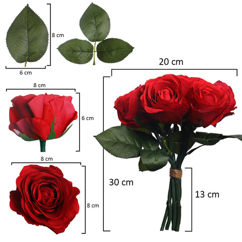 Artificial Real Touch Bunch Rose