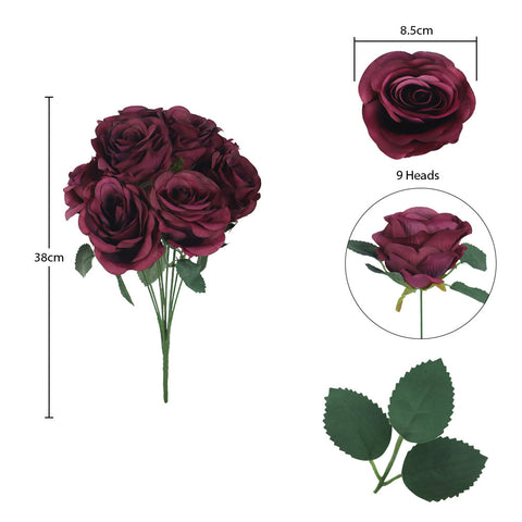 Artificial Silk Rose Flowers