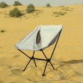 Moon chair for camping with durable steel frame