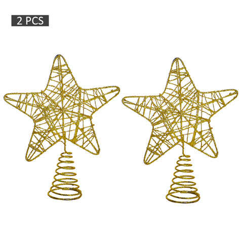 Gold Star Christmas Tree Topper