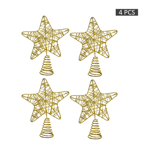 Gold Star Christmas Tree Topper