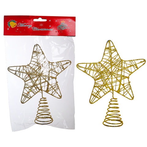 Gold Star Christmas Tree Topper