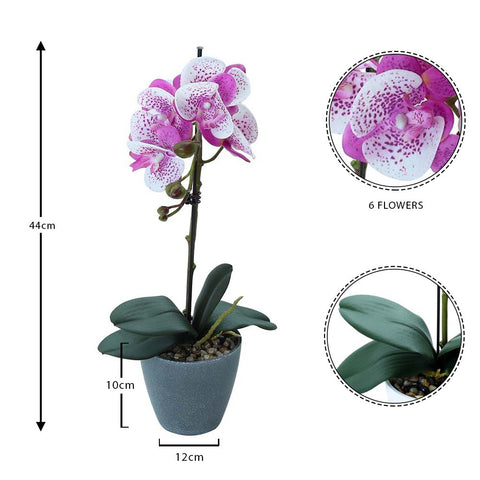 Artificial Potted Phalaenopsis Flower